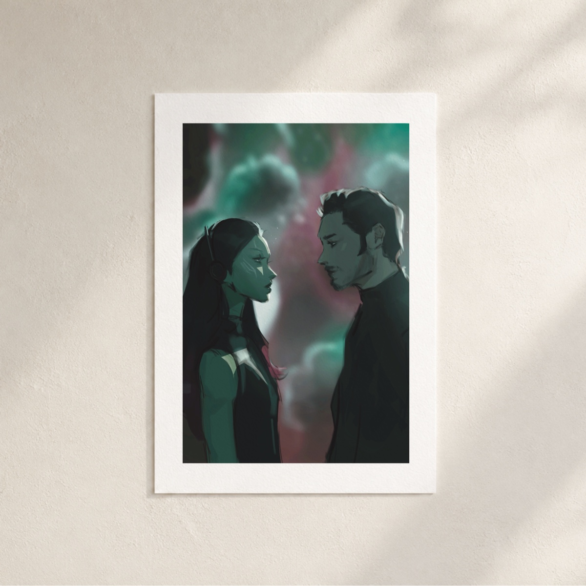Gamora & Peter Art Print