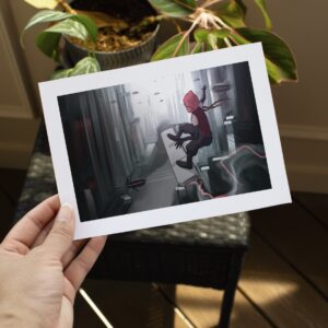 Little Red Riding Hood Art Print Series 5x7