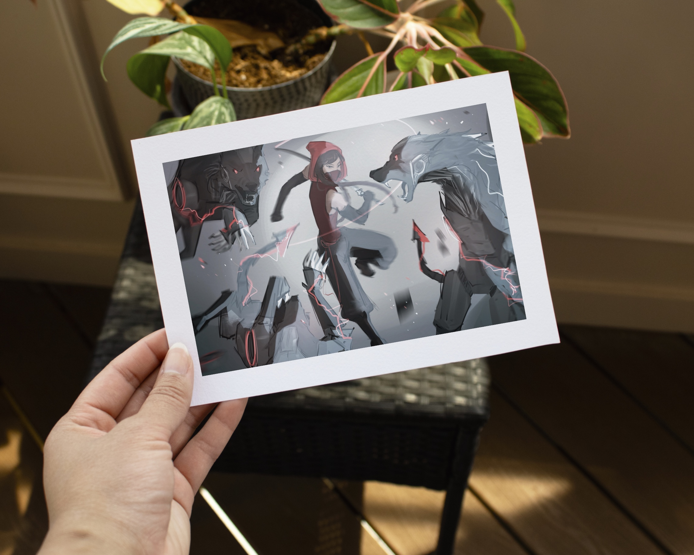 Little Red Riding Hood Art Print Series 5x7 - Image 4