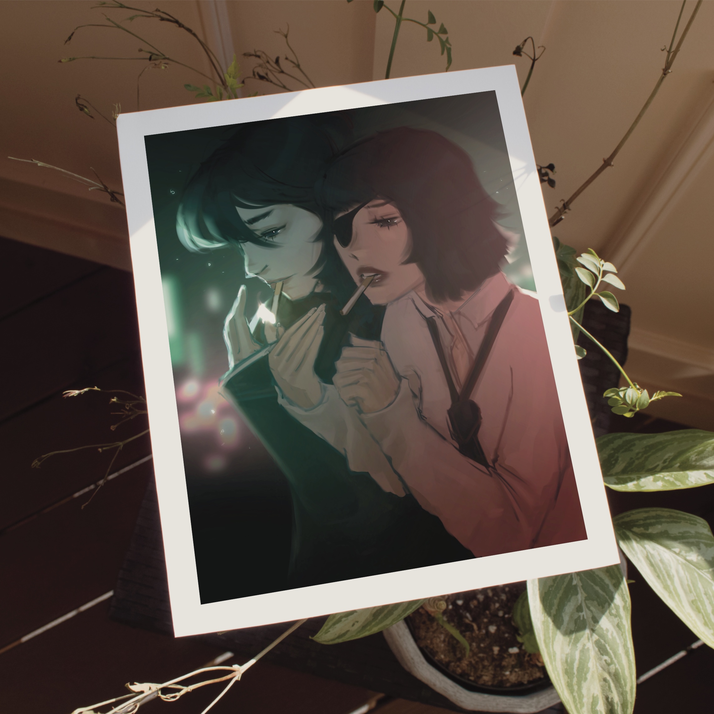 Aki & Himeno Art Print 8x10 - Image 2