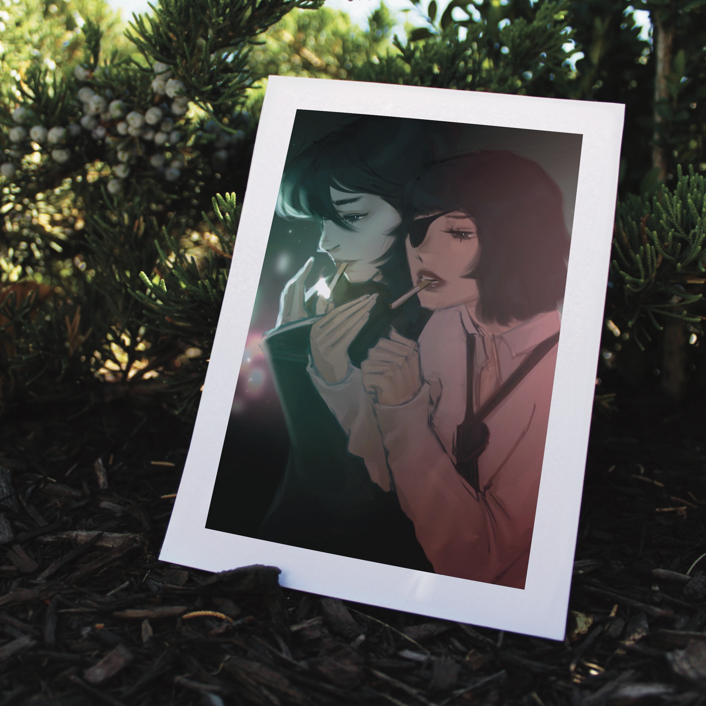 Aki & Himeno Art Print 5x7 - Image 2