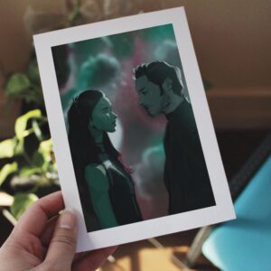 Gamora & Peter Art Print 5x7