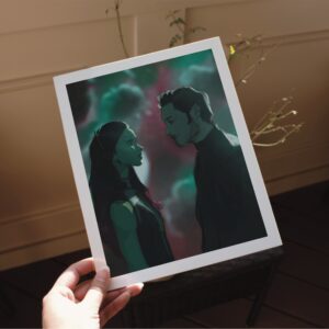 Gamora & Peter Art Print 8x10