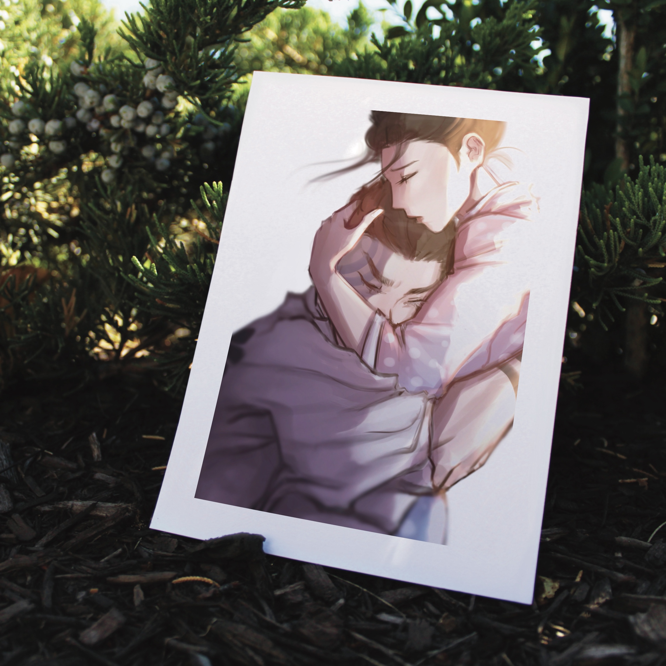 Akaza & Koyuki Art Print 5x7 - Image 2